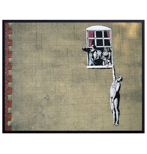 Amazon Com Banksy Naked Man Graffiti Street Art 8x10 Photo Cool