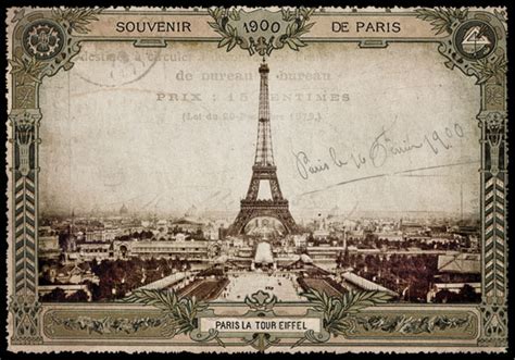 Carte Postale Paris Vintage Vue Panoramique Exposition 1900 Ppof 083