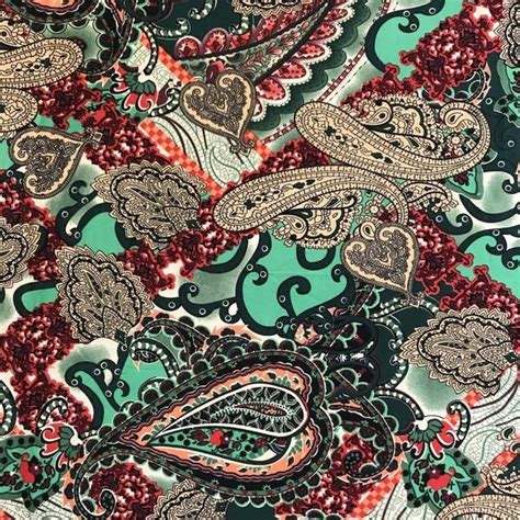Paisley Maize Printed Ity 10 2 Ity Fabric Fabric African Print Fabric