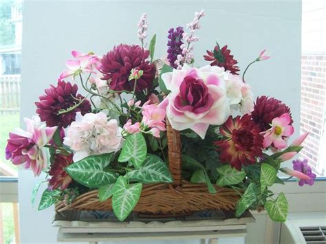 Farm road, henley on thames. CLEARANCE 29 x 24 x 22 Victorian Silk Flower Arrangement ...