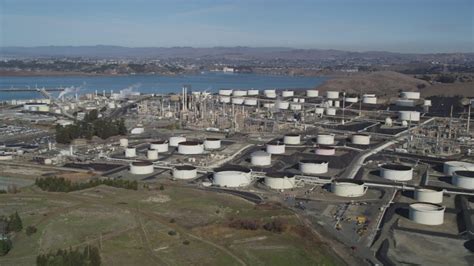 Flying By The Conocophillips Oil Refinery Rodeo California Aerial