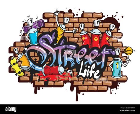 Decorative Urban World Youth Street Life Graffiti Art Spraycan