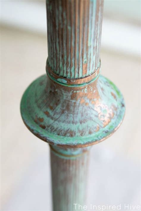 20 Perfectly Aged Patina Paint Projects You Need To See Diy Lamp