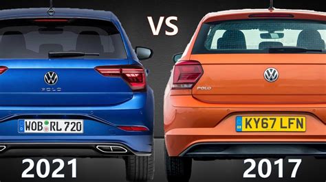2021 New Volkswagen Polo Facelift Compared To 2017 Model See The