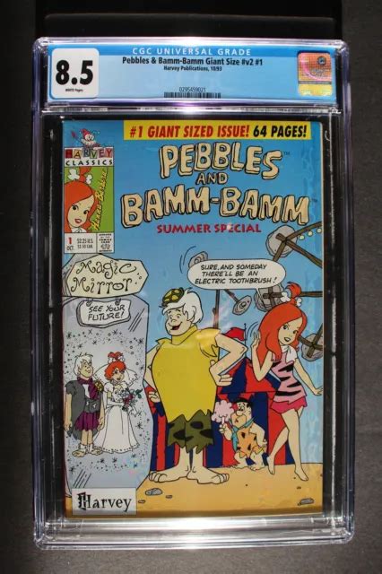 Pebbles And Bamm Bamm Giant Size V2 1 Harvey Hanna Barbera Flinstones