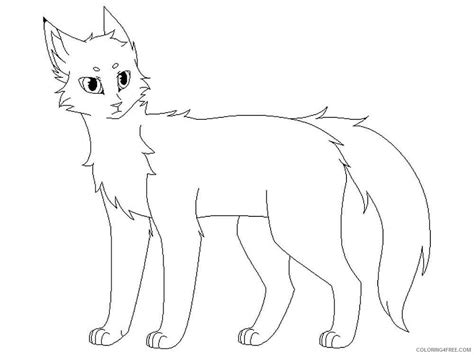 Warrior Cats Coloring Pages Cartoons Warrior Cats Printable