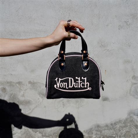 🔥 Vintage Von Dutch Bag Material: Denim + pink... - Depop | Fashion