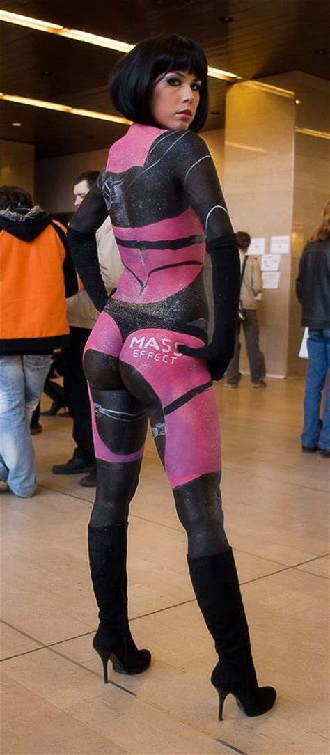 Body Paint Mass Effect 486 Cosplay Sexy Du Jour