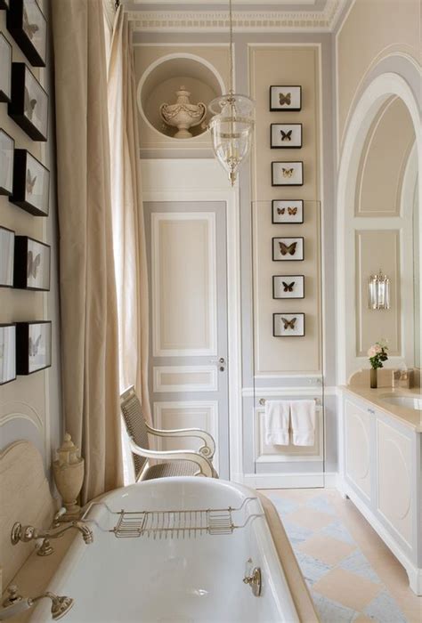 Removing doors from storage spaces allows shelves to be used as functional and decorative features. 45 Luxurious Powder Room Decorating Ideas