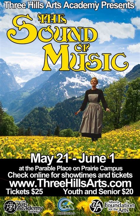 Shop sound posters & more. What's On (Three Hills): The Sound of Music - Three Hills ...