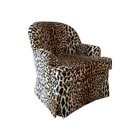 Are you searching for leopard print png images or vector? Tufted Leopard Print Velvet Club Chair | Chairish