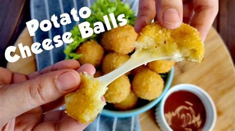 Crispy Potato Cheese Balls Fried Potato Balls Recipe Cheesy Snack Christmas Recipe