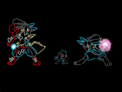 447 Riolu 448 Lucario Mega Lucario By Xxgingersharkxx On Deviantart