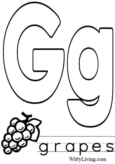 Coloring Pages Letter G Kids Crafts For Kids To Make Alphabet