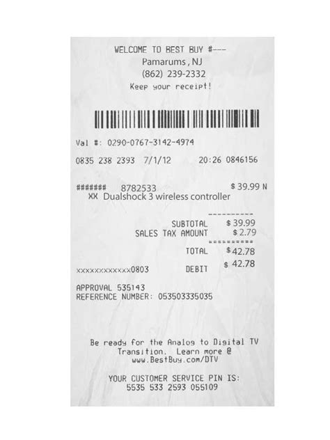 Editable home depot receipt template