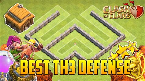 Coc th9 war base links anti 2 stars. Clash Of Clans - BEST Town Hall 3 Defense (CoC TH3 ...