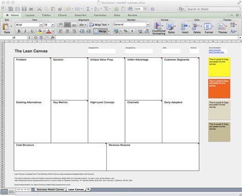 Business Model Canvas And Lean Canvas Templates Neos Chonos For Lean
