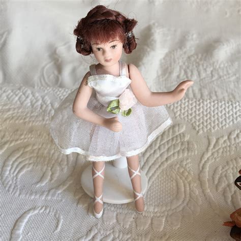 Vintage Mini Porcelain Ballet Dancer Doll Porcelain Doll With Etsy
