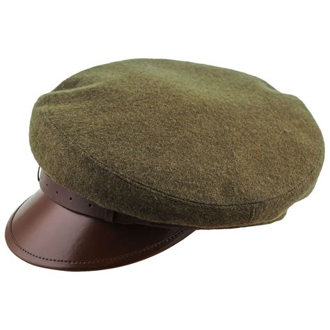 Maciejowka Model 1 Wool Cloth Lacquered Peaked Cap Cabbie Etsy In