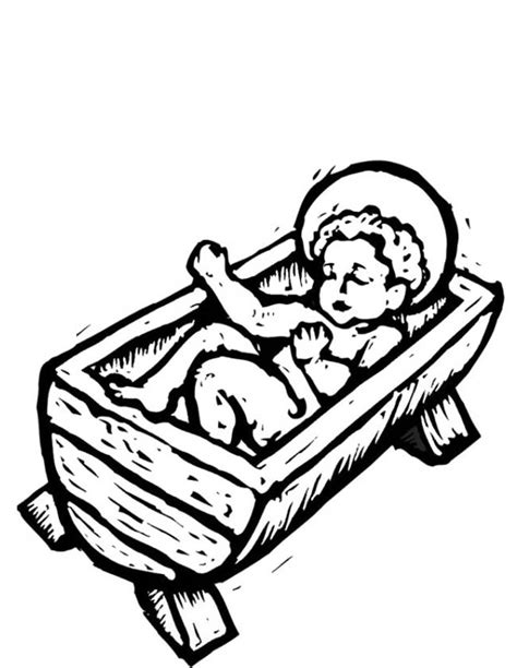 Kleurplaat Jezus Kerst • Kidkleurplaat.nl