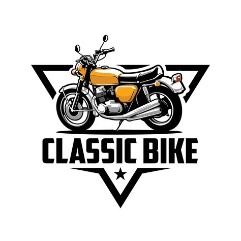 Premium Classic Motor Bike Badge Logo Vector Isolated Best For Classic