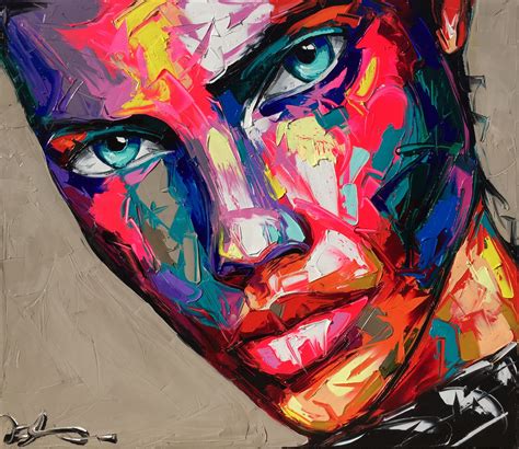 Abstract Portrait Painting Art Painting Acrylic Portrait Art Portraits New Retro Wave Retro