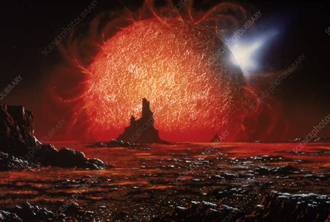 Red Giant And White Dwarf Stock Image C0032511 Science Photo Library