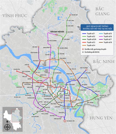 Tìm hiểu về Bản đồ đường sắt trên cao Hà Nội Đầy đủ và chính xác nhất