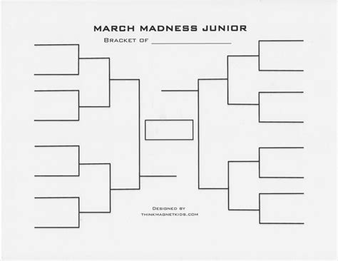 Sweet 16 Bracket Template Printable Printable Templates