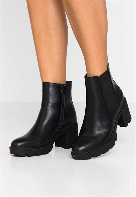 Anna Field Platform Ankle Boots Black Uk