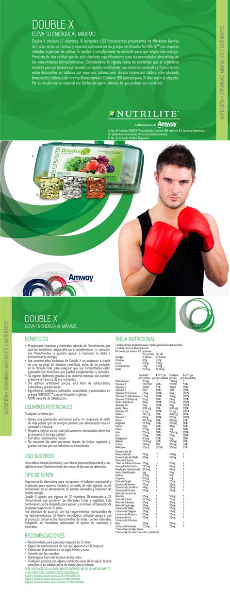 I've been delighted with the effects that i am experiencing using the product. Double X Amway Nutrilite, Multivitaminas/ Multiminerales ...