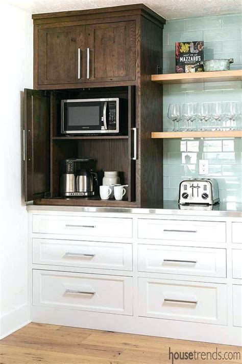 Retractable Door Kitchen Cabinet