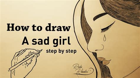 Drawing50 How To Draw A Crying Girl Step By Step Pencil Sketch Youtube