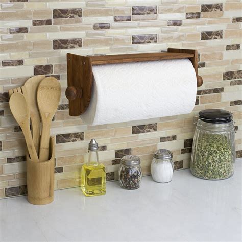 Home Basics Rustic Wall Mounted Paper Towel Holder And Reviews Wayfair