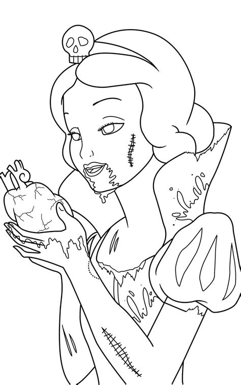 zombie disney princess coloring pages coloring pages