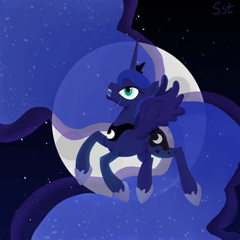 Princess Luna Drawn By Silverstbrony Bronibooru