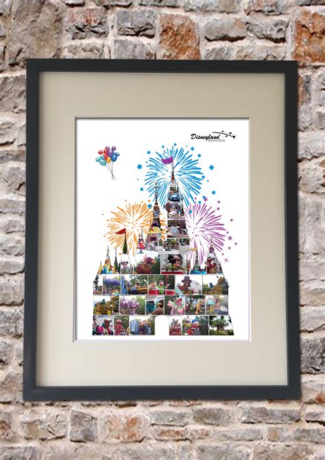 Enchanted Storybook Collage Disneyland Shanghai Disney Wall Run Disney