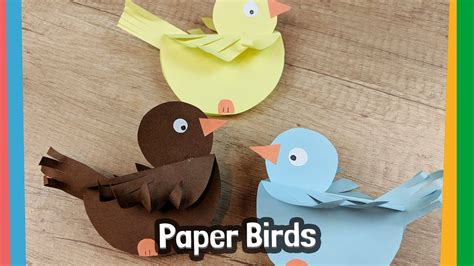 How To Make Paper Birds Simple Craft Activity To Do With Children