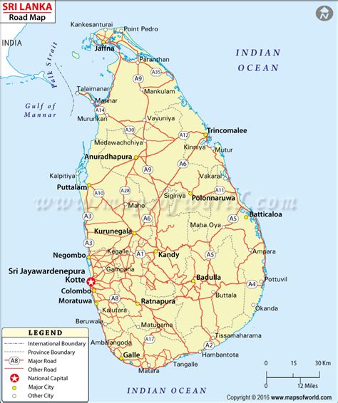 Highway Map In Sri Lanka The World Map