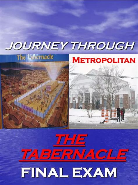 Ppt Journey Through The Tabernacle Final Exam Powerpoint Presentation