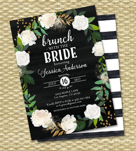 Brunch With The Bride Bridal Brunch By Sunshineprintables On Etsy Adult