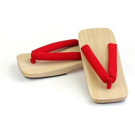 Red Flat Geta Sandals Japanese Geta Japanese Bamboo Red Flats Sandals