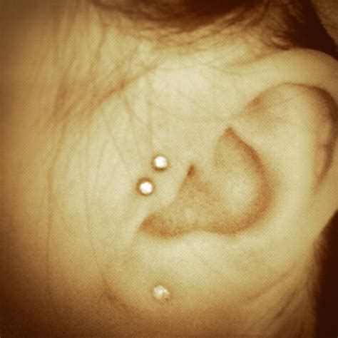 Double Tragus Piercing Getting This When I Leave School