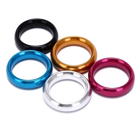 Buy Colorful Aluminum Alloy Penis Rings For Male Stainless Steel Cock Rings