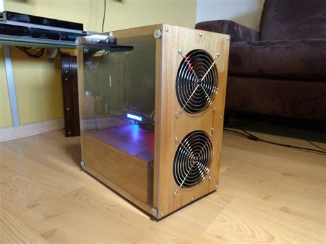 Custom pc computer desk setup mini itx cases diy diy pc case computer computer repair case. I build a PC Case from some firewood - Here's the whole story in pictures #handmade #crafts # ...