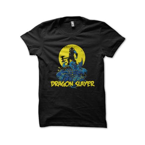 Tee Shirt Dragon Slayer Noir