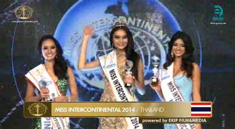 the intersections and beyond miss thailand is miss intercontinental 2014 miss philippines places
