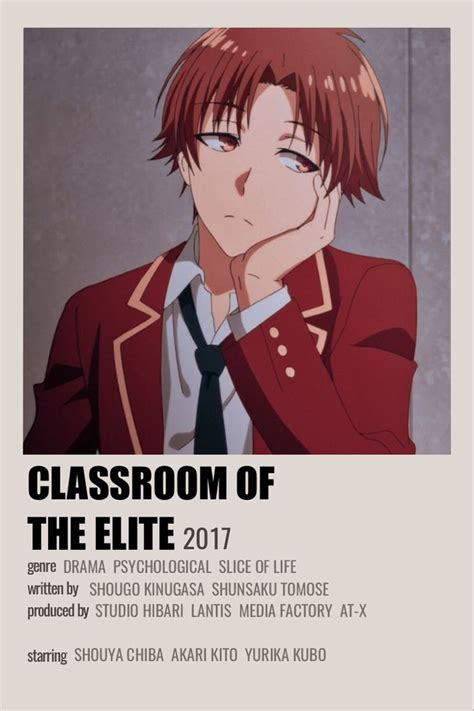 Classroom Of The Elite Anime Anime Films Anime Titles