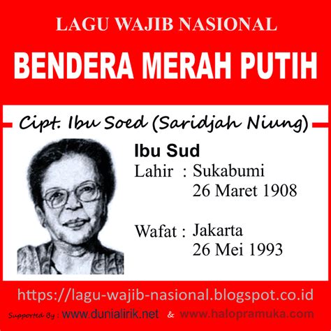 Aug 16, 2020 · lagu indonesia raya, dinyanyikan untuk mengiringi pengibaran bendera merah putih. BENDERA MERAH PUTIH-lagu Wajib Nasional (Lirik Lagu ...