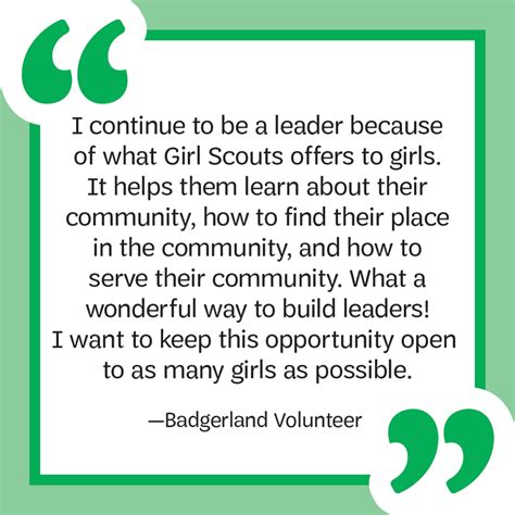 Myimpactpage Girl Scouts Of Wisconsin Badgerland Council